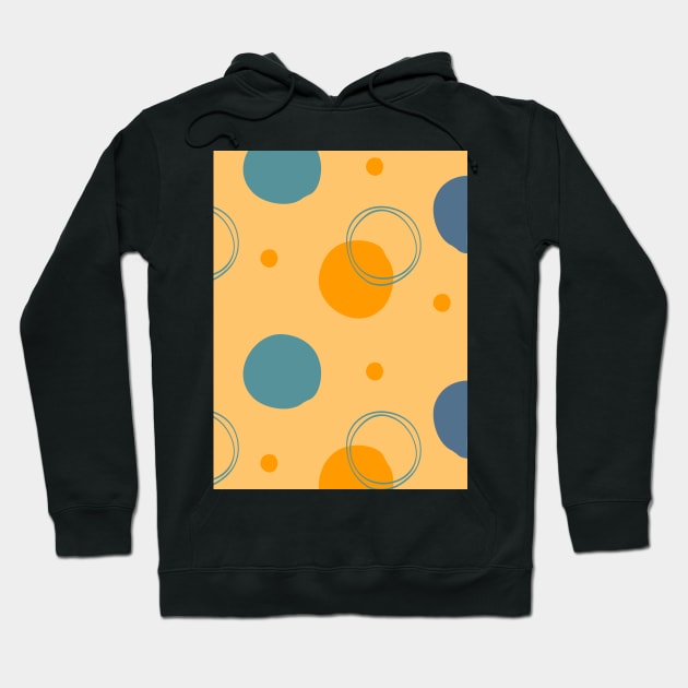 Abstract circle pastel pattern Hoodie by Word and Saying